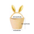 thumbnail image 3 of Kbndieu Easter Decorations Saving Home Textile Storage Storage Containers with Lids Easter Basket Easter Bunny Basket Cute Bag with Foldable Ears Tote Bags for Easter, 3 of 6
