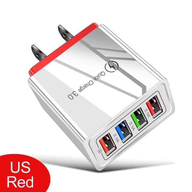 Coloree el reino principal del cargador del cargador del viaje de la tableta del cargador 3A del teléfono celular 4USB