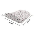 thumbnail image 5 of East Lumbar Pillow, Sakura Flowers with Bullfinch Birds Branches Nature Animals Plants Spring Season, Soft Back Cushion Office Chairs with Adjustable Straps, 14" x 13", Pink Black Grey, by Ambesonne, 5 of 7