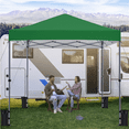 thumbnail image 2 of Yaheetech 10x10ft Pop-up Canopy with One-Push-To-Lock Setup Mechanism, Dark Green, 2 of 9