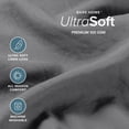 thumbnail image 3 of Bare Home Washed Sheet Set - Premium 1800 Collection - Deep Pocket - 3 Piece - Twin XL, Gray, 3 of 8