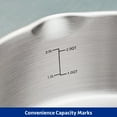 thumbnail image 3 of Tramontina Tempo Tri-Ply Base Stainless Steel 3.5-Quart Saute Pan with Glass Lid, Induction-Ready Cooking Pan, Oven-Safe, Dishwasher-Safe, 3 of 8