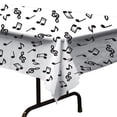 thumbnail image 3 of 12 Pack Bulk Musical Notes Party Tablecover, 3 of 10