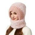 thumbnail image 5 of CYSFASHION 3 In 1 Beanie Hat for Women Fall Fashion Women's Hats & Caps Face Mask Cozy Winter Scarves Pink, 5 of 9