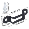 thumbnail image 4 of Juego de 60 sujetadores de acero CHEOTIME con conector oculto para muebles, 4 of 8