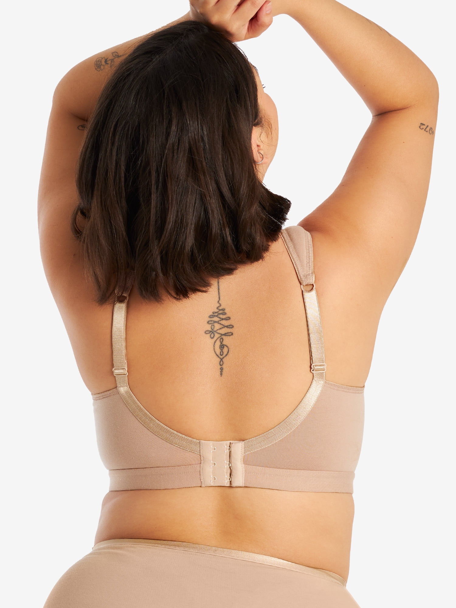 Leading Lady, The Evie, Unpadded Wireless Bra, Medium Support, Breathable Cotton Bra, Padded Straps, Comfort Bra (Women's & Women's Plus)