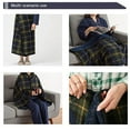 thumbnail image 6 of Qhnvtd Wearable Plaid Fleece Blanket with Button, Soft Cozy Shawl Blanket for Office Nap, Winter Warm Travel and Sofa Throw, Comfortable Flannel Fabric for Relaxation and Home Use, 6 of 7