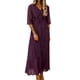 thumbnail image 1 of Vestido de Manga de Ruffle Polka Dot de la Mujer de la Gasa de Manga Corta Fluido Casual Verano Mini, 1 of 7