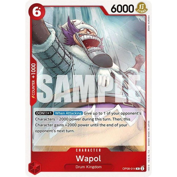 One Piece Two Legends Rare Wapol OP08-014