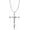 silver, variant on Gothic Cross Necklace Goth Emo Skull Bones Necklace Punk Y2K Cross Necklace Halloween Christmas Jewelry Gift for Women Men