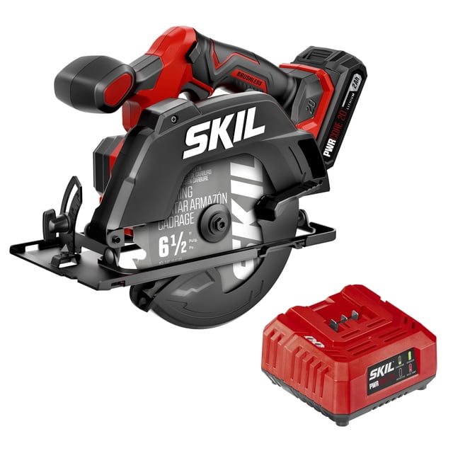 Sierra circular SKIL 20V sin escobillas CR6413B-11 para madera con batería