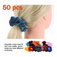 thumbnail image 1 of Scrunchies De Satén Ligas Para Cabello 50 Piezas Mezcla, 1 of 5
