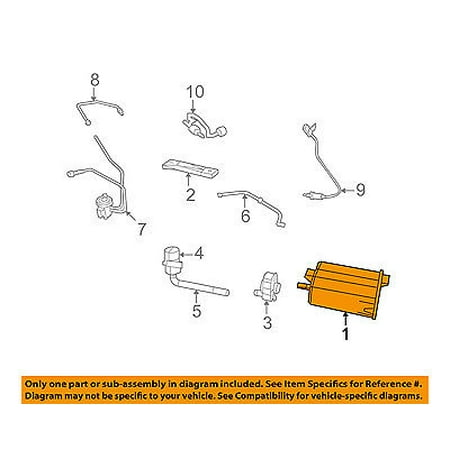 - CHRYSLER OEM-Vapor Canister Fuel Gas Emission 68018927AC