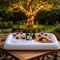 thumbnail image 4 of Yalumo Inflatable Serving Bars 3 Pack, Ice Buffet Salad Trays, Food and Drink Cooler Containers with Drain Plug for BBQ, Picnic, Pool, Party, Luau, Indoor and Outdoor Use, 4 of 7