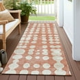 thumbnail image 6 of Addison Rugs Chantille Indoor/Outdoor Transitional Circles Salmon Washable Runner Rug, 2'3" x 7'6", 6 of 6