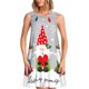 thumbnail image 1 of Easygdp Merry Christmas Gnome1 para Vestido Transpirable de Mujer, Vestido Suelto de Manga Corta con Pliegues y Bolsillos para el Verano, 1 of 1