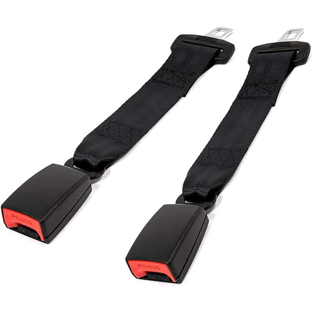 2 Pcs Rallonge de Ceinture/clip de Ceinture de Siège - Réglable 26-80 cm (36 cm)