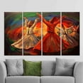 thumbnail image 4 of Whirling Dervish Oil Painting Print, Printed Canvas Canvas, Canvas, Canvas Printed Canvas, Muslim Housewarming Canvas Gift, Islamic Printed Canvas, Canvas Wall Decor - Natural Framed, 4 of 9