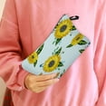 thumbnail image 3 of Cosmetic Bags Romantic Sunflower Print Waterproof Large Capacity Organizer Bag for Daily Use, 3 of 10