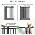 thumbnail image 5 of SPZONE 40" Portable Metal Dog Pen, 48 Panels for Outdoor Yard or RV Camping, Black/Silver, 5 of 5