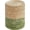 Natural & Green, variant on Casa Pura Furniture Bohemian White Round Poufs, Scratch-Resistant