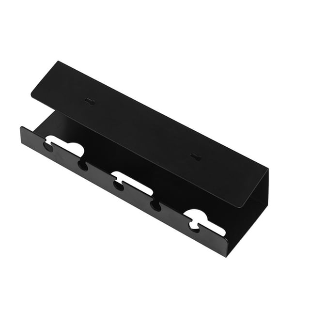 Under Desk Cable Management Rack with Storage Slot, Organizer for Computer Desk Sockets, Adhesive and Screw Mount, Durable Plastic for Home Office Organization