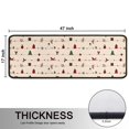 thumbnail image 5 of Kitchen Rugs Sets Of 2,Beige Christmas Decoration Pattern Anti Fatigue Kitchen Mat Rugs Non Slip Washable,Decorative Kitchen Floor Mats for Kitchen,Sink,Laundry,17"x47"+17"x47", 5 of 5