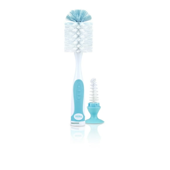 Escobillón con Base de Succión Nuby Azul