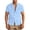 Light Blue, variant on Horkkom Short Sleeve Shirts for Men Button Down Hawaiian Breathable Linen Shirts Summer Casual Beach Shirts with Pocket L