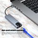 thumbnail image 4 of Tipo C HUB VGA VGA 5GBPS Adaptador de velocidad rápida 5-IN-1 Computadora USB 3.0 Splitter Convertidor de ratón Aluminio Alloy Desktop Suplementos Advancent EL005708-00B, 4 of 7