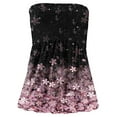 thumbnail image 2 of Liacowi Women Sexy Strapless Tube Tops Sleeveless Floral Print Pleated Tube Top Shirt Summer Smocked Tube Top Tanks, 2 of 5