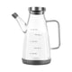 thumbnail image 1 of Botella dispensadora de aceite de oliva, vidrio borosilicato y acero inoxidable, 550ML, para almacenar aceite y vinagre en la cocina, 1 of 8