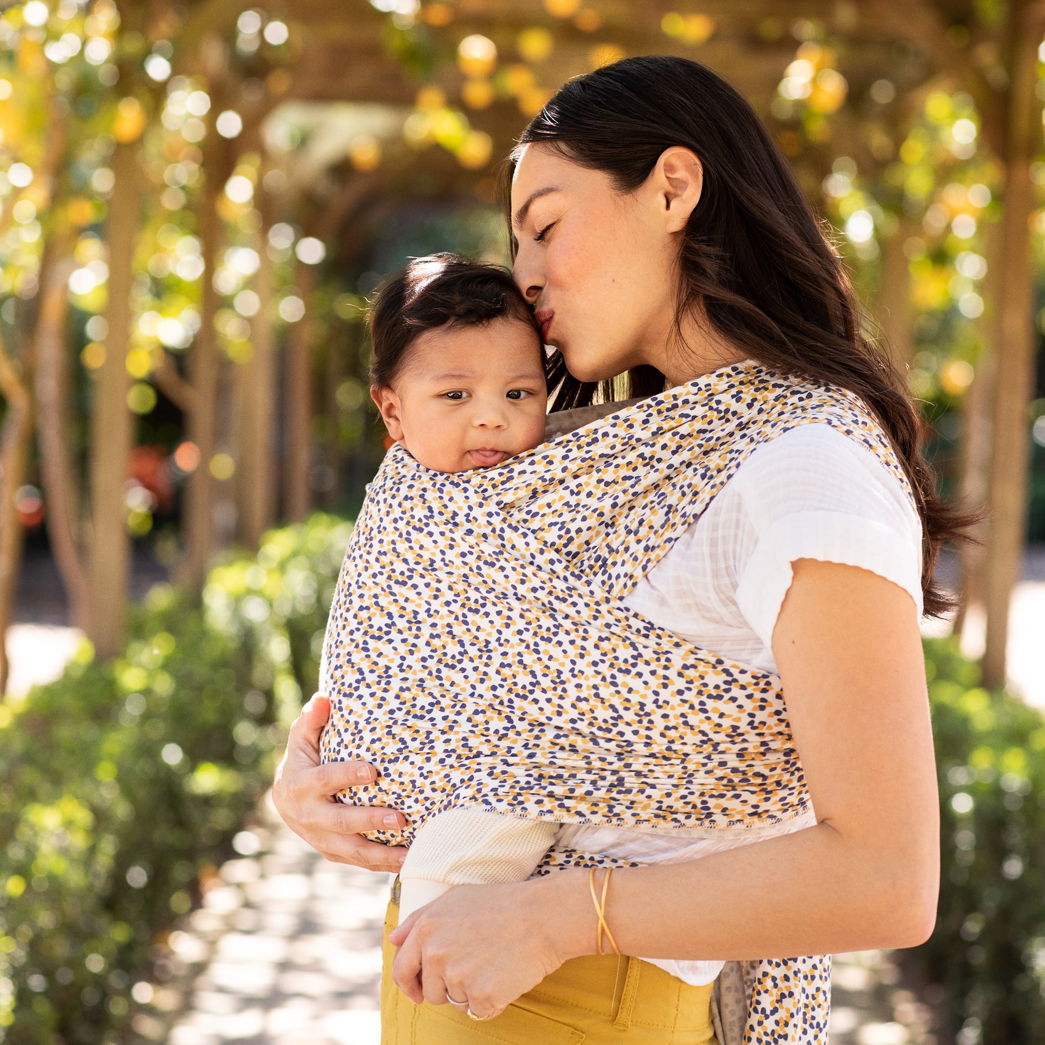 Moby Wrap Evolution Wrap Baby Carrier in Hopscotch