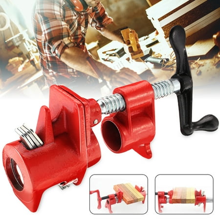 NEW 1/2 inch 3/4 inch Wood Gluing Pipe Clamp Set Cast Iron clamp Woodworking Carpenter (Best Pipe Clamps For Woodworking)