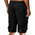 thumbnail image 6 of HKYNLAG Mens Cargo Shorts Casual Summer Bermuda Shorts High Waist Knee Length Hiking Shorts with Multi Pockets Black XL, 6 of 6