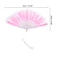 thumbnail image 2 of Abanico de plumas Uxcell Rosa Abanico Plegable Vintage con Flecos Abanico para Fiesta de Halloween, 1 Pcs, 2 of 7