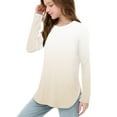 thumbnail image 7 of YUNAFFT Girls Long Sleeve T-Shirts Soft Cotton-like Side Slit Hem Casual Top for 2-12Y, 7 of 7