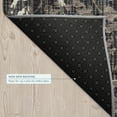 thumbnail image 5 of Addison Rugs Chantille Indoor/Outdoor Traditional Damask Black Machine Washable Rectangle Rug, 9' x 12', 5 of 8