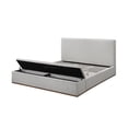 thumbnail image 5 of JERFIT Eastern King Storage Bed Frame with Headboard, Beige Linen Upholstered Platform Bed, No Box Spring Needed, 5 of 6