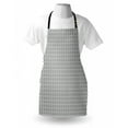 thumbnail image 3 of Peacock Apron Greyscale Tones Bird Feather Pattern Hand Drawn Ethnic Motifs Arrangement, Unisex Kitchen Bib Apron with Adjustable Neck for Cooking Baking Gardening, Black Grey Pale Grey, by Ambesonne, 3 of 3