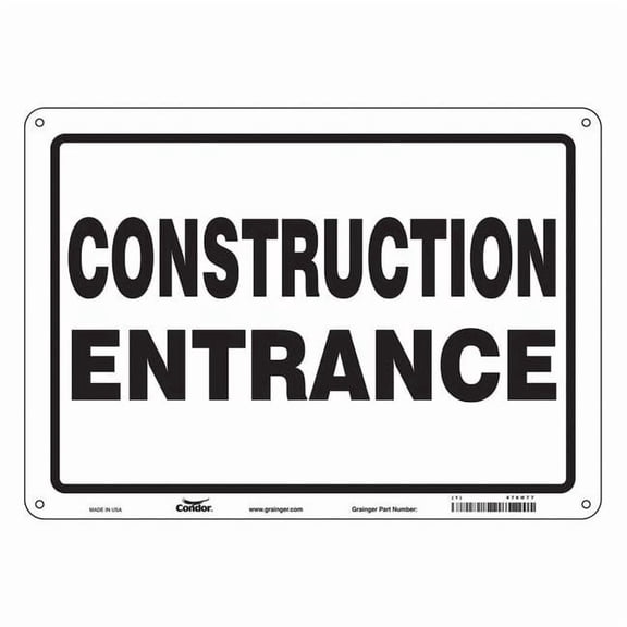 Condor Safety Sign,10 inx14 in,Polyethylene 476H77