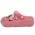 thumbnail image 2 of CERYTHRINA Womens Platform Clogs 2 in High Heels Mules Gardener Platform with Casual Clogs Red 39, 2 of 9