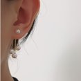thumbnail image 1 of Pendientes de borlas y perlas S925 con dos estilos de personalidad de moda, pendientes sencillos retro con diseño de nicho, pendientes con sentido B289, 1 of 6