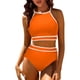 thumbnail image 2 of Traje de Baño de 2 Piezas para las Mujeres Hawaiana Estampado Tropical Cami Bra con Volantes, Juegos de Baño de Ropa de Playa para la Piscina Y el Mar, 2 of 7
