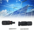 thumbnail image 4 of Solar Photovoltaic Connector, PA PC Stable Transmission PV Cable Connectors 4 Sets 30A  For Power Supply, 4 of 8