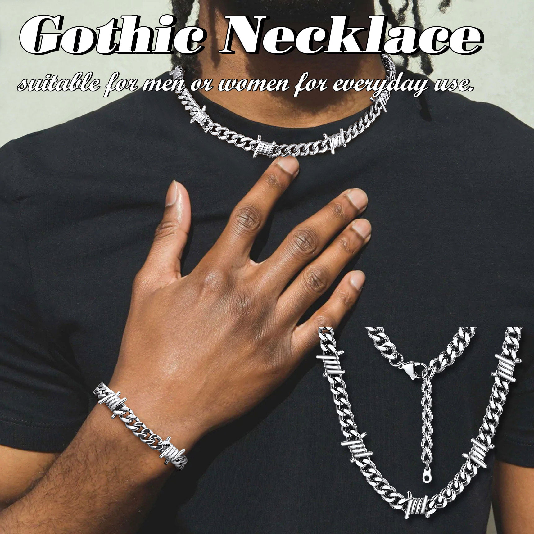 Personalized Choker Necklace, Sterling Silver & Leather Choker, Men's  Necklace, Women's Choker, Leather Wrap Bracelet Choker- Koko Necklace