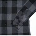 thumbnail image 5 of Camisa Franela De Cuadros Gris Oscuro Hombre Slim Fit, 5 of 5