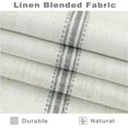 thumbnail image 5 of DriftAway Farmhouse Linen Blend Blackout Curtains 63 Inches Long for Bedroom Vertical Striped Printed Linen Curtains Thermal Insulated Grommet Lined Treatments for Living Room 2 Panels W52 x L63 Gray, 5 of 8