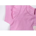 thumbnail image 3 of WOYY Toddler Girls Summer Outfits Ruffle Short Sleeve T Shirt Shorts Set, Sizes 3M-3T, 3 of 8
