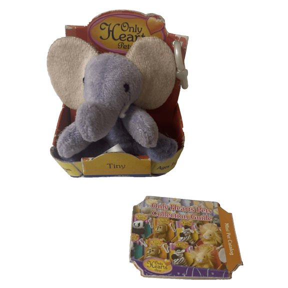 Pre-Owned Vintage Only Hearts Pets Tiny the Elephant I'll Never Forget Key Chain - 2006
